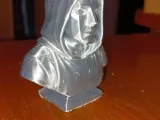 Hooded Polygon Man Bust Print-3