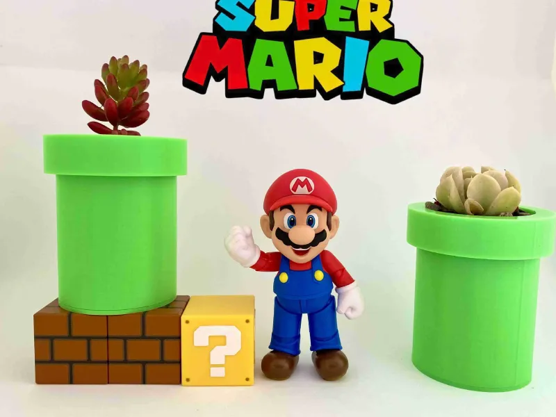 SUPER MARIO BROS ROHR PFLANZER / STIFTHALTER