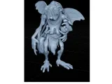 Grotesque Winged Fantasy Creature-1