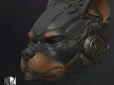 BIOMECHANICAL ROTTWEILER MASK-0