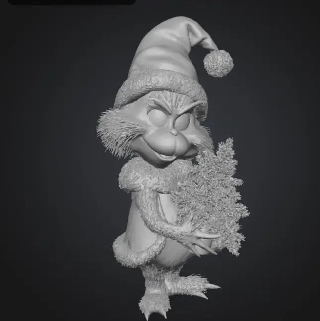 Grinch with tree
