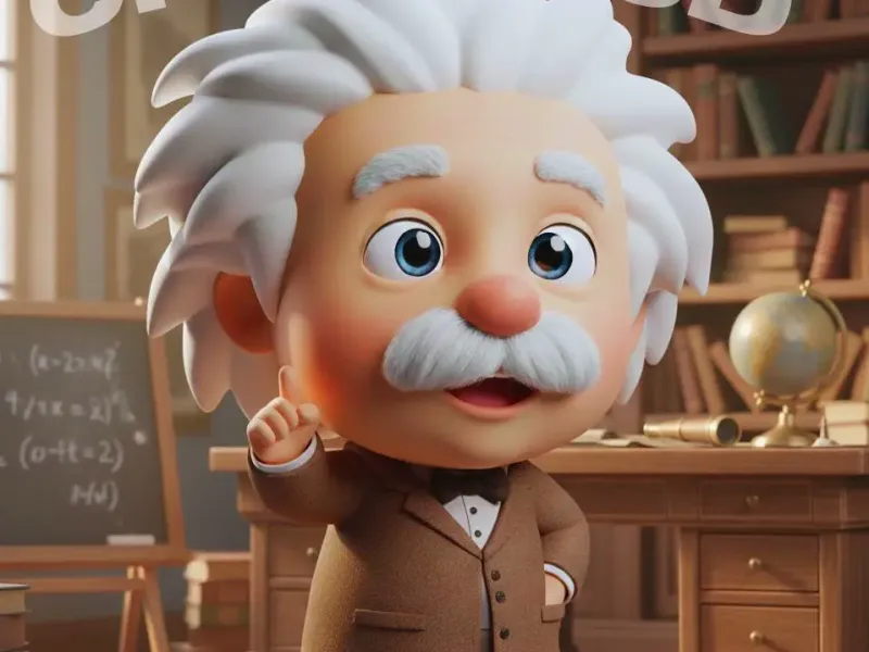 Albert Einstein chibi - Mini figure