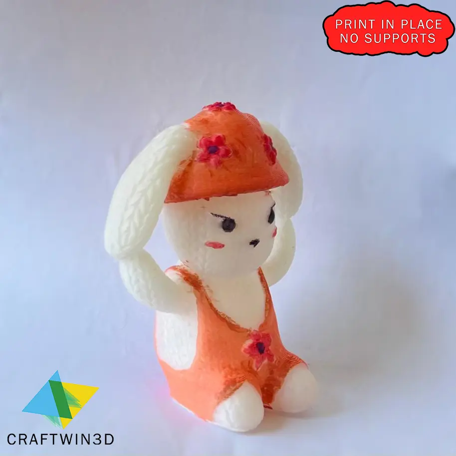 PRINT IN PLACE TEDDY STRICKEN STIL KEINE UNTERSTÜTZUNG MIT 3MF