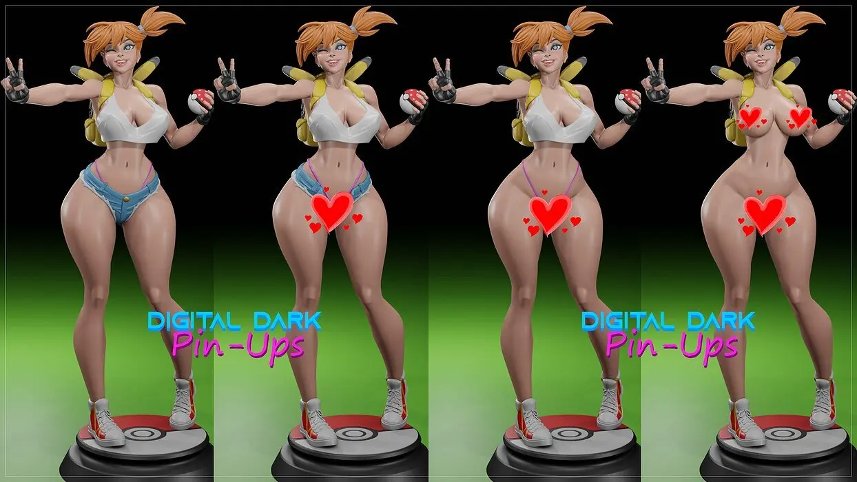 MISTY FROM POKEMON WITH NSFW VERSION