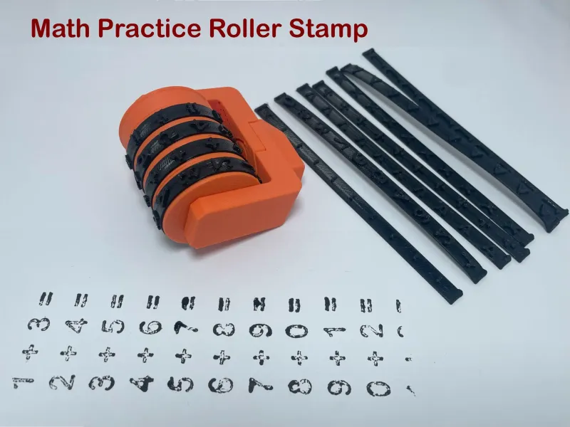 Math Practice Roller Stamp