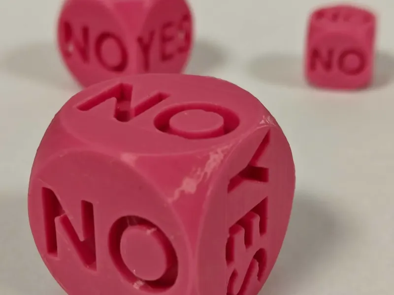 Spherical YES/NO Dice | Truncated Orb Set