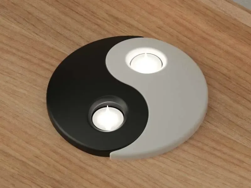 yin yang candle holder