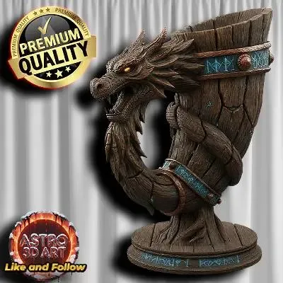 Viking Dragon Vase ❤️