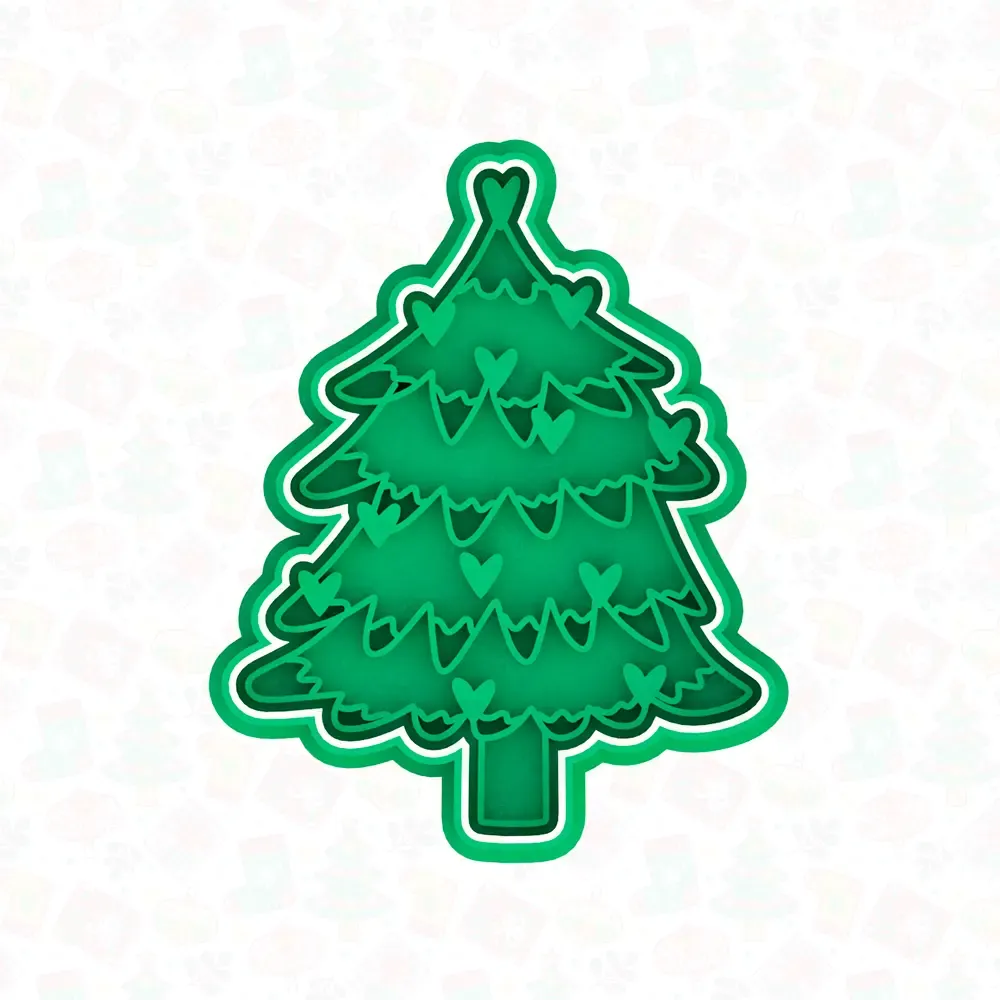 Christmas tree cookie cutter set of 6