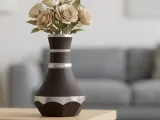 Azure Accent Vase – Modern 3D Printable Decor-3