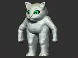 Meme Cat Miniature Bust Sculpture Toy-2