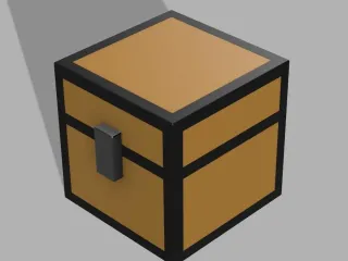 Minecraft Chest 10cm (Functional) (No Multicolor)