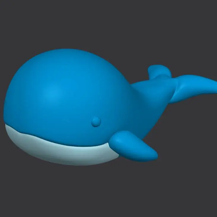 Cute whale multicolor