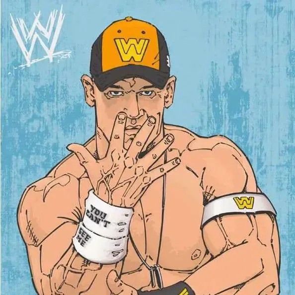jhon cena doubel leyer wall art
