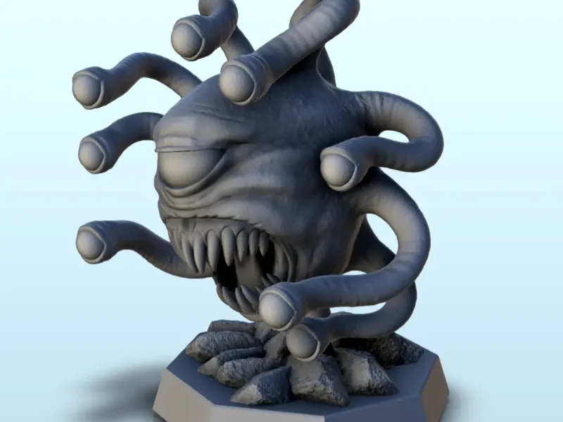 Naga with numerous eyes (+ pre-supported version) (11) - min