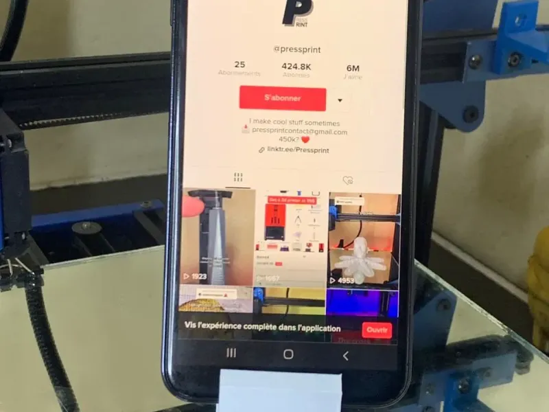 Support de téléphone minimaliste