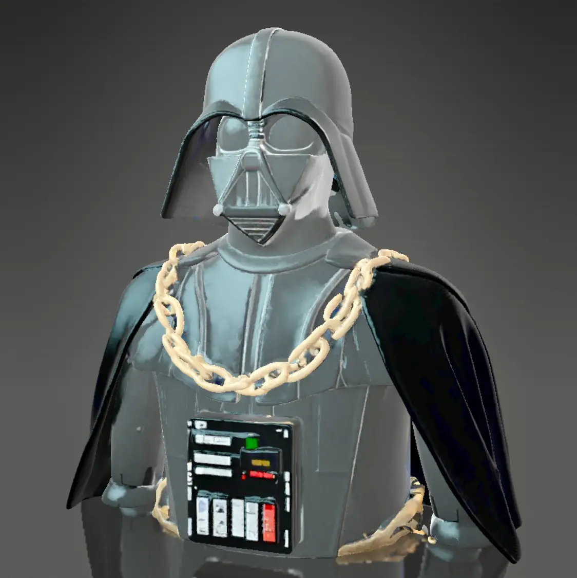 Darth vader with gold chain bust