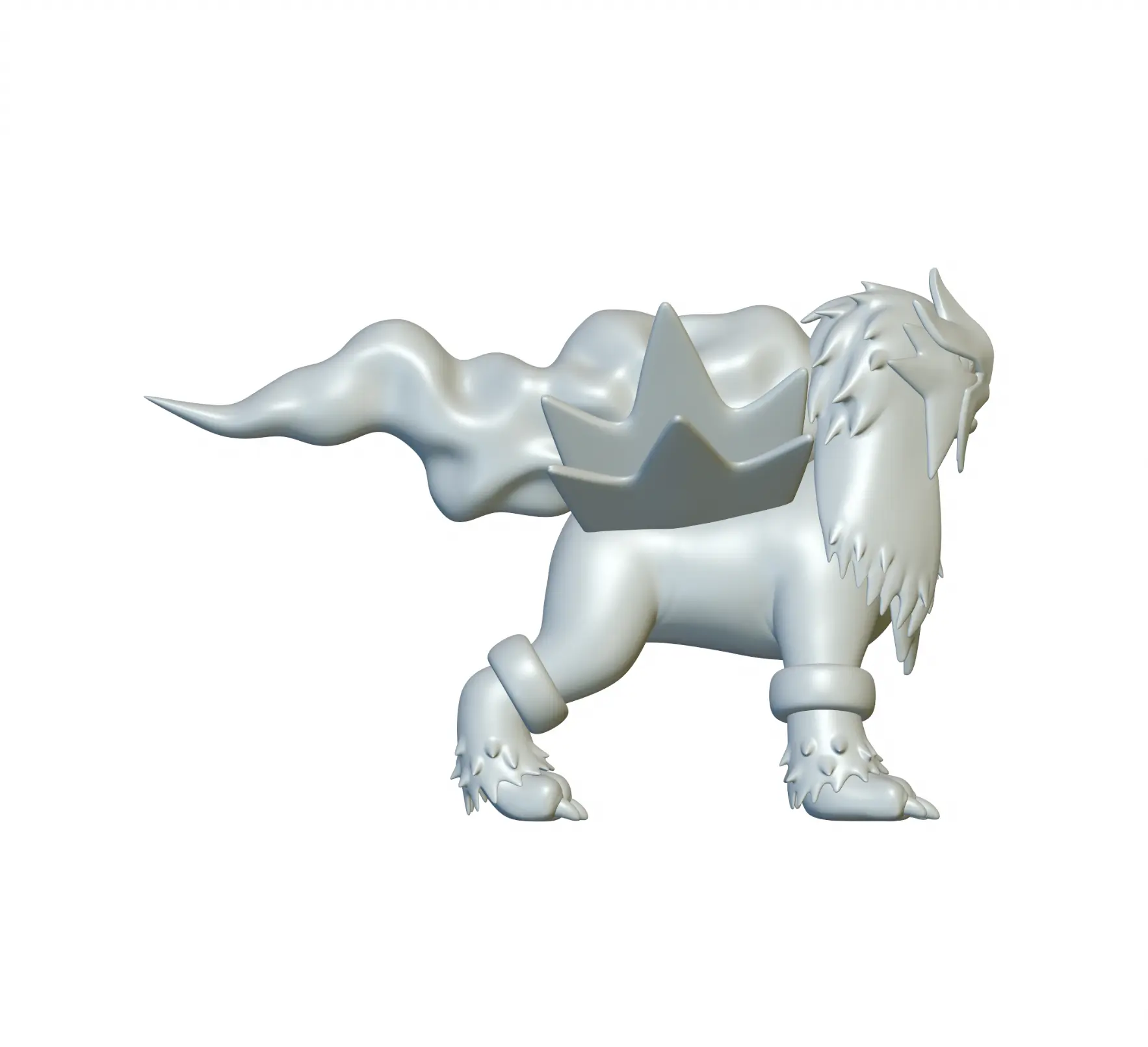 Pokemon Entei #244 - ¡Listo para la impresión 3D!