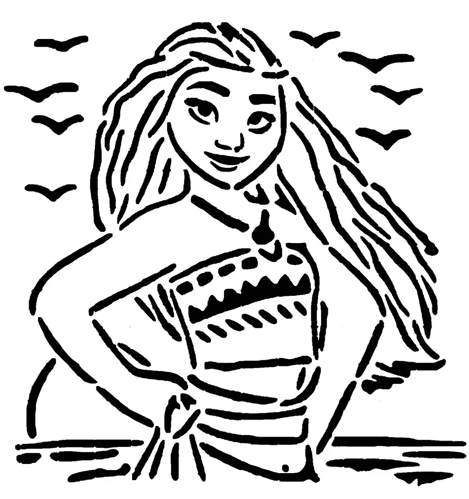 Moana stencil