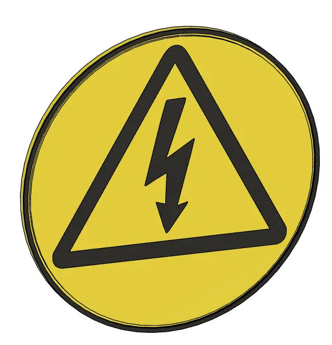 Electrician sign Coaster