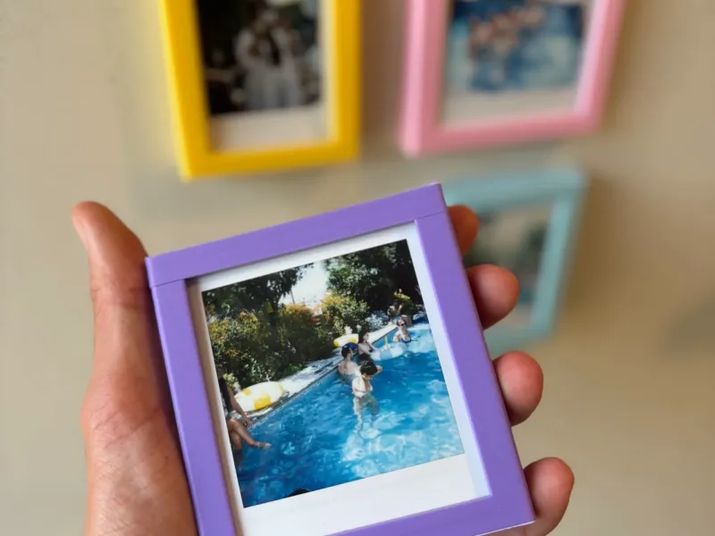 Soporte para marcos de fotos Instax (Mini + Square) – Exhibidor magnético