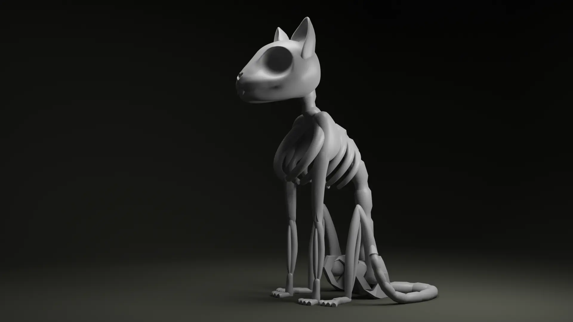 Stylized Cat Skeleton