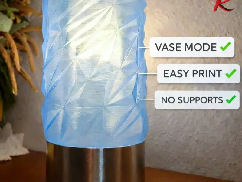 Geometric Faceted Lamp Shade