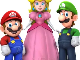 el trío de Oro Mario Luigi princesa peaches