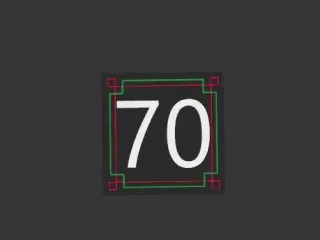 Decoração Numerada 70