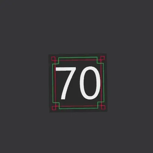Decoração Numerada 70