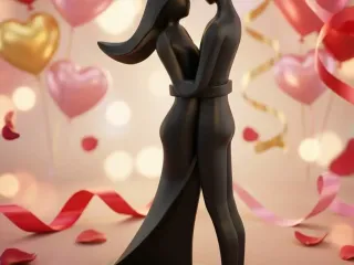 Valentine's Day sculpture 3
