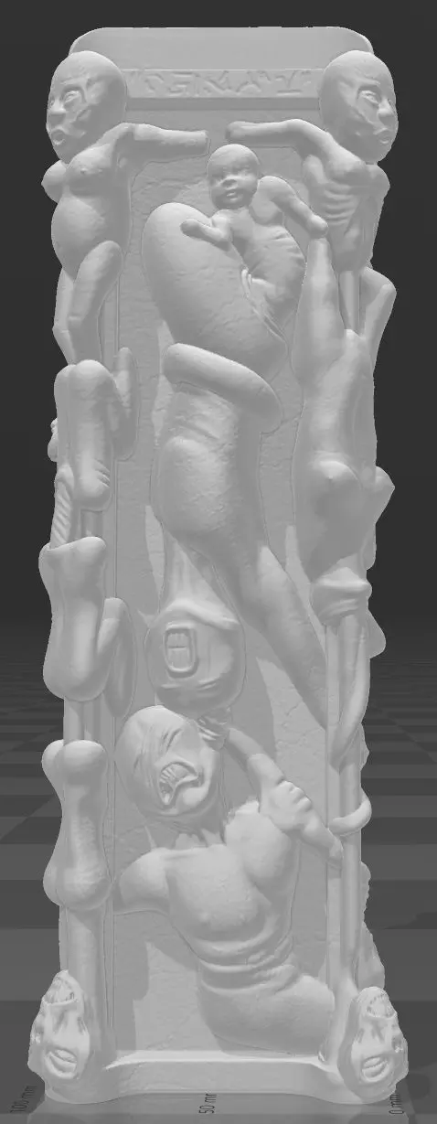 Hellraiser Pillar of Souls Open Mouth V1 3D print model