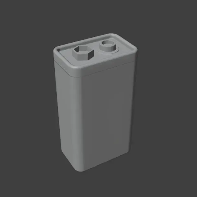 Battery-shaped box