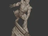 Clawed Mutant Warrior Statue – Dynamic Superhero 3D Print-8