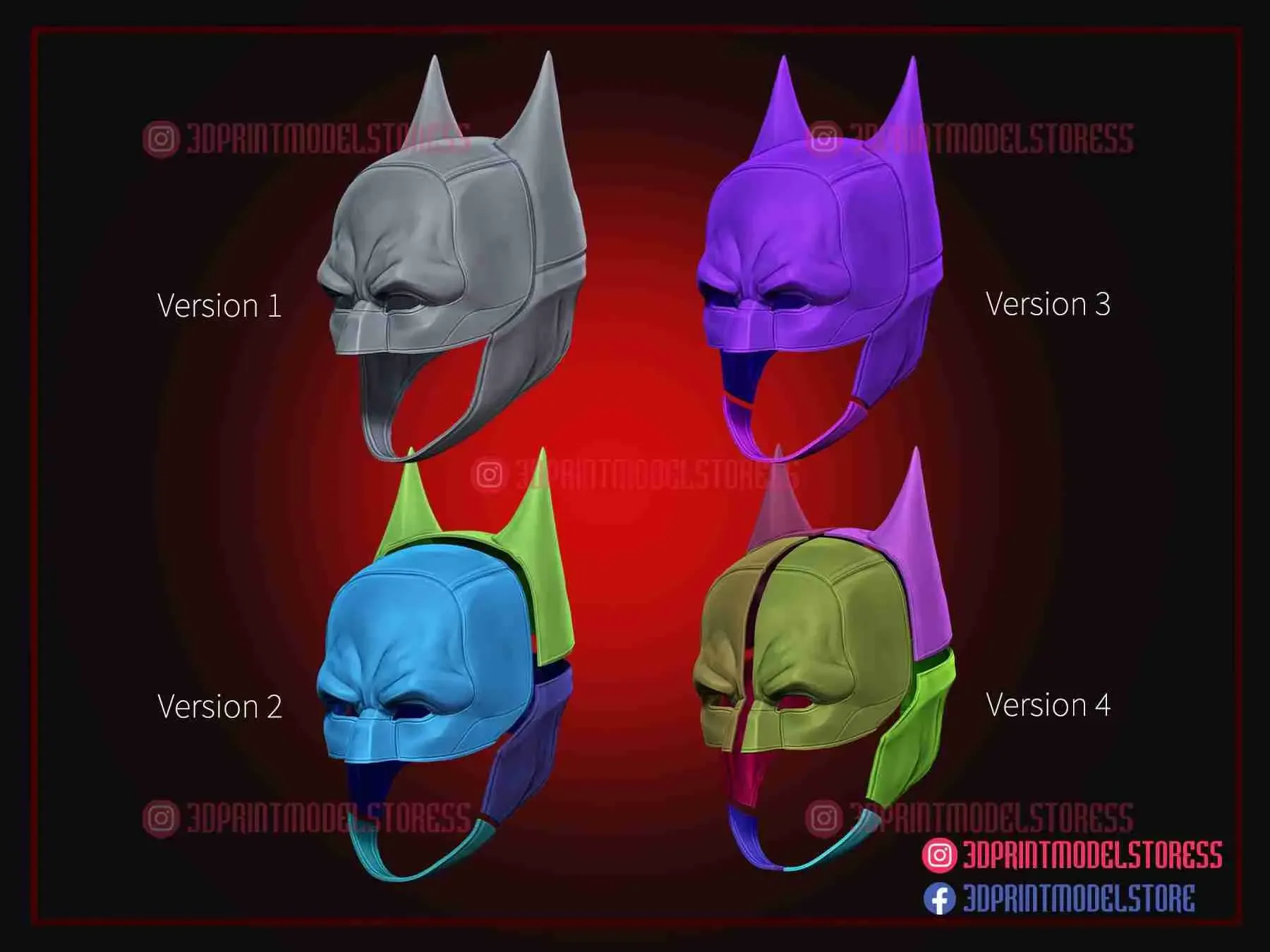 The Batman Helmet - Batman Cowl DC Comics Cosplay