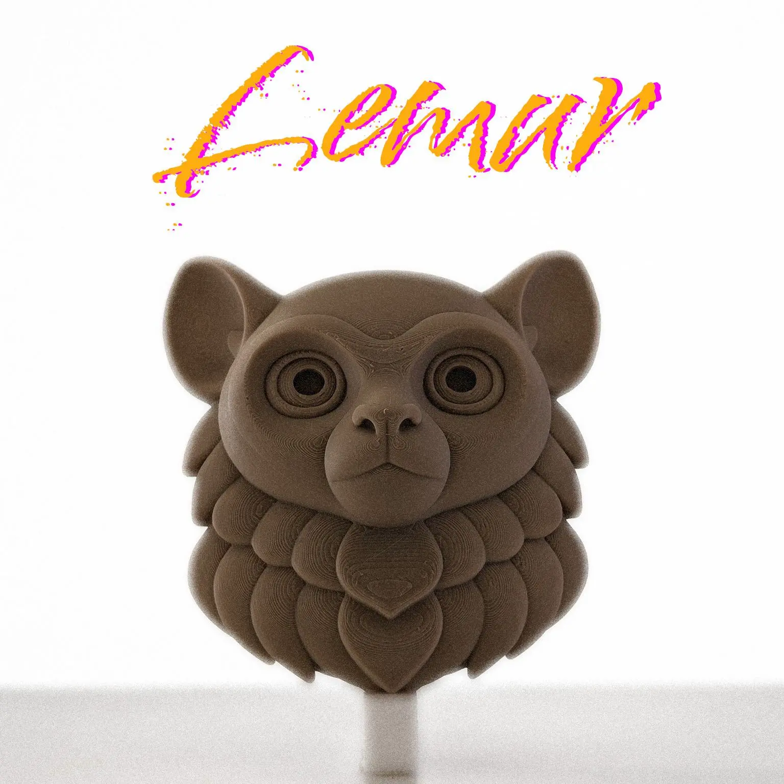 Lemur Head - Wall Sculpture