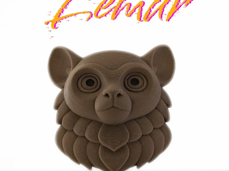Lemur Head - Wall Sculpture