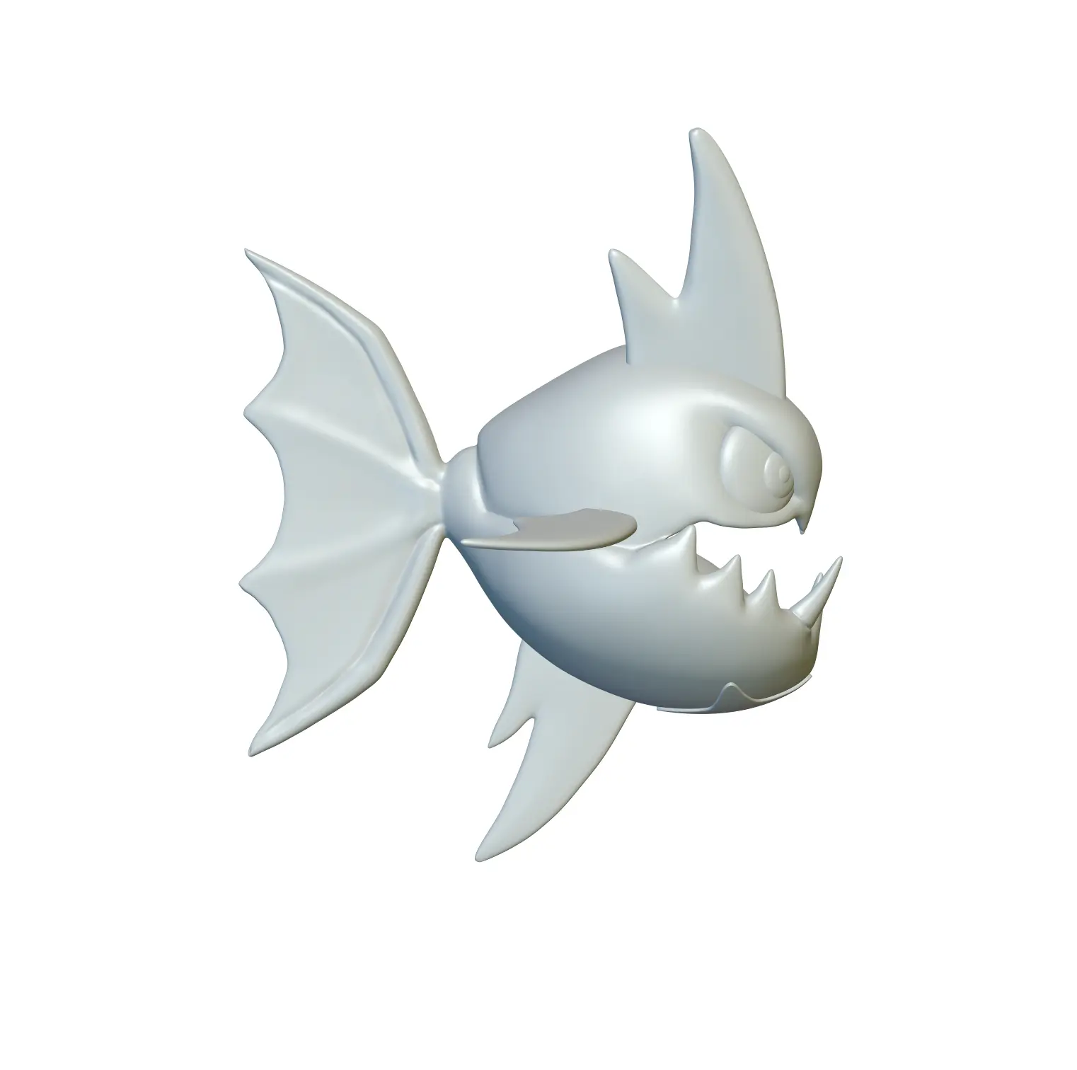 Pokemon Carvanha #318 - Ready for 3D Printing!