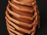 Ribcage Skeleton Planter | Gothic Anatomy Flower Pot-2