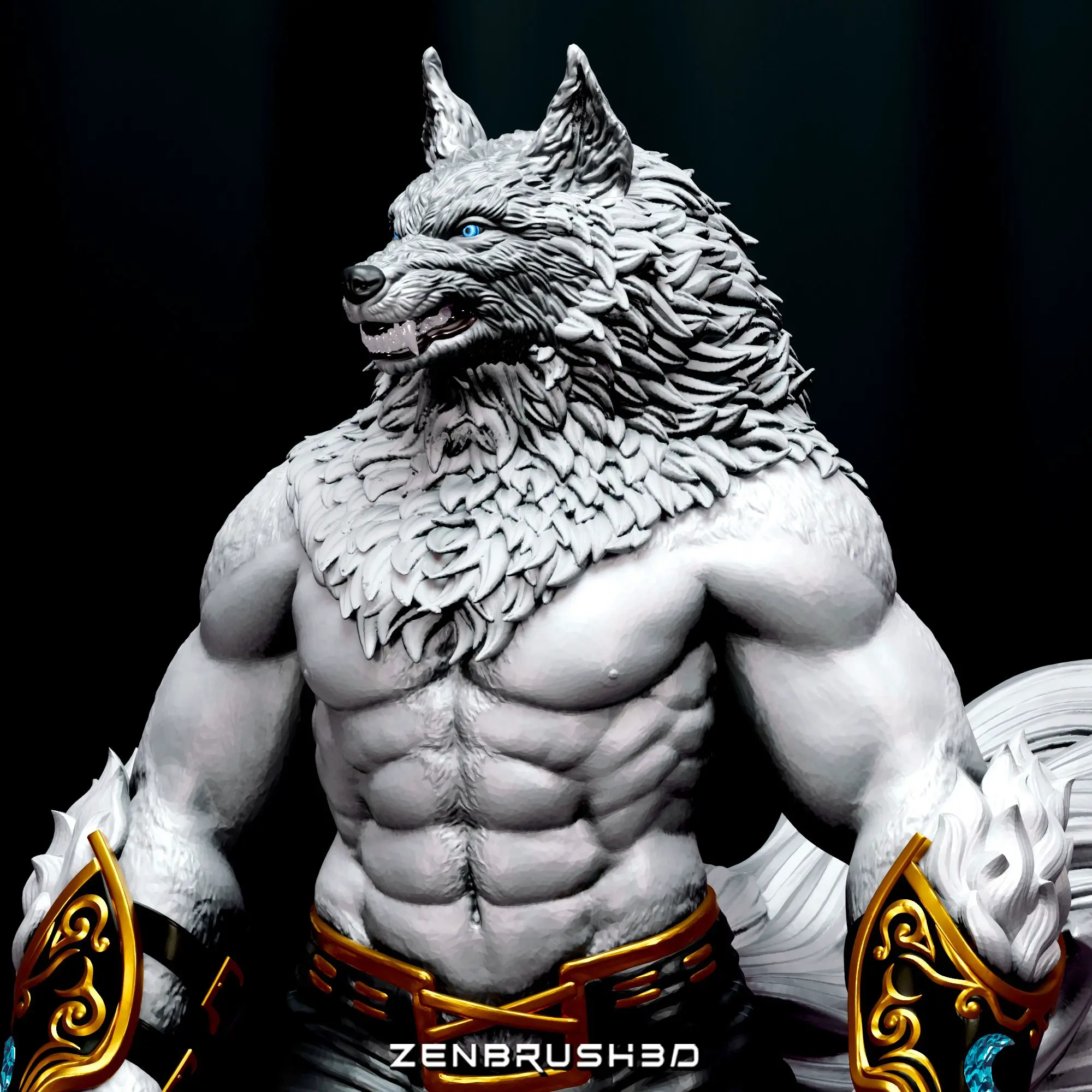 WEREWOLF - YUGO -BLOODY ROAR STL - 3D PRINTING