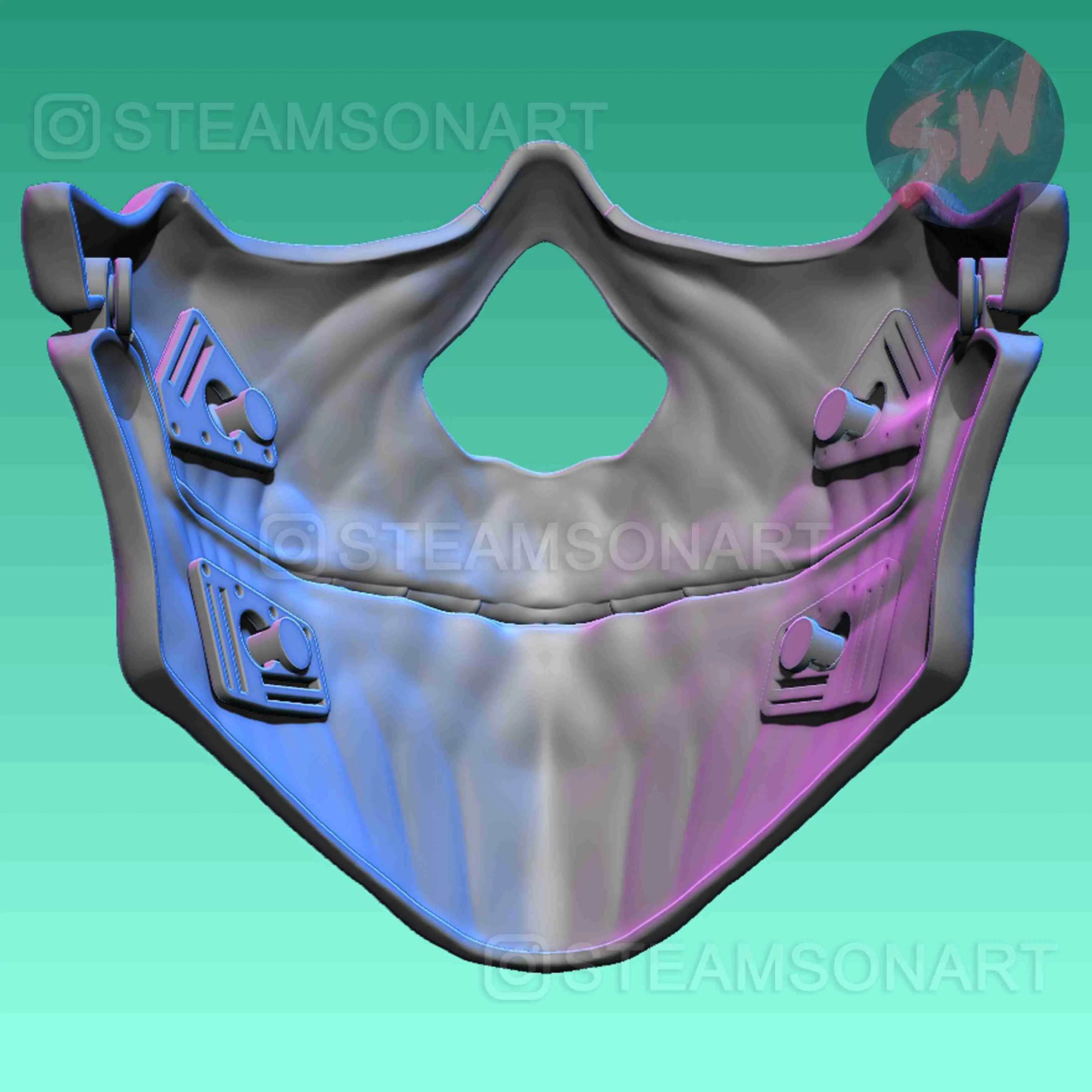 Maschera articolata BLEACH Aaroniero (Noveno 9th Espada)
