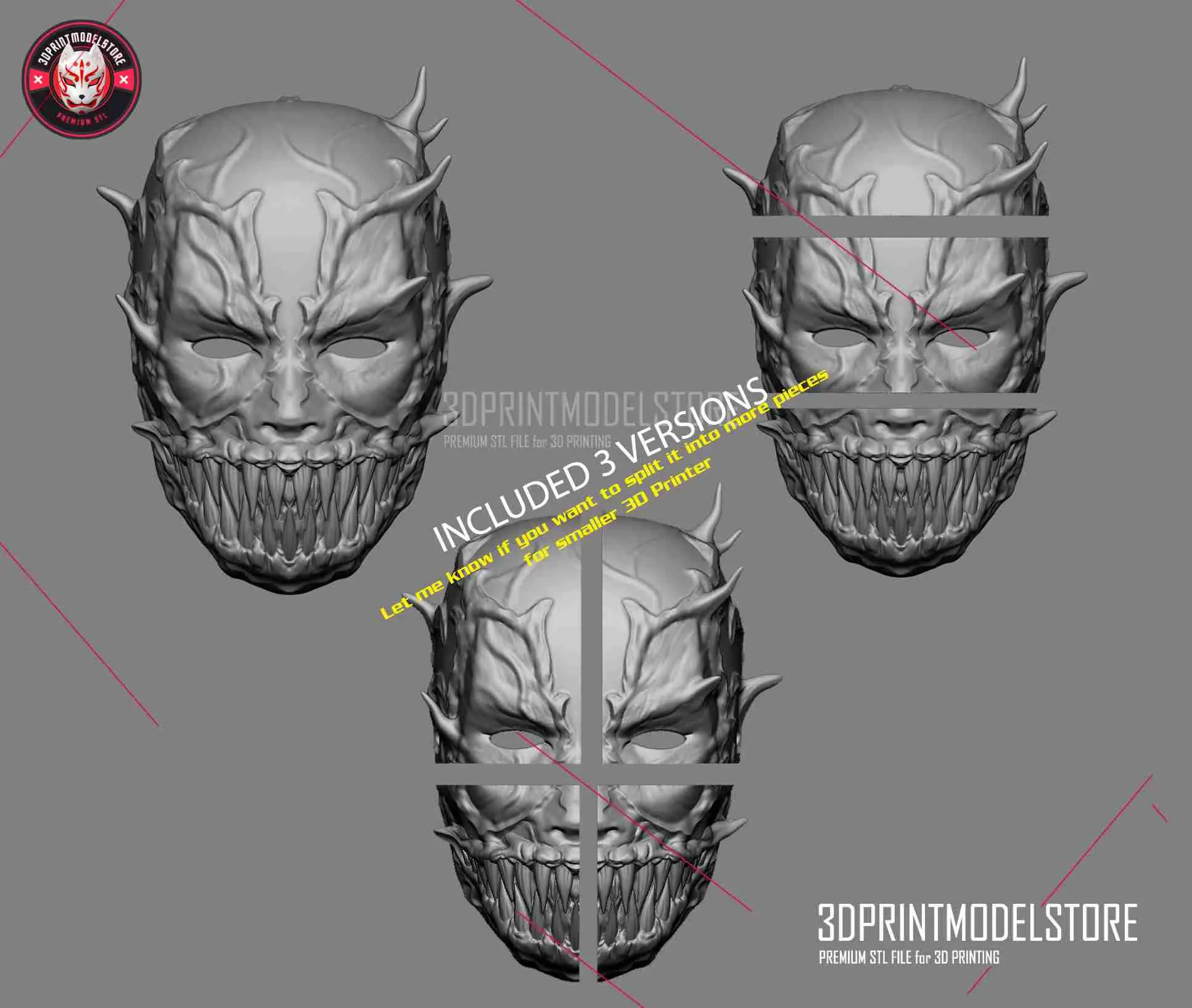 Deadpool Venom Mask Marvel Cosplay Halloween Costume