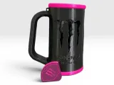 Taza con asa para lata de bebida energética Monster y llavero-6