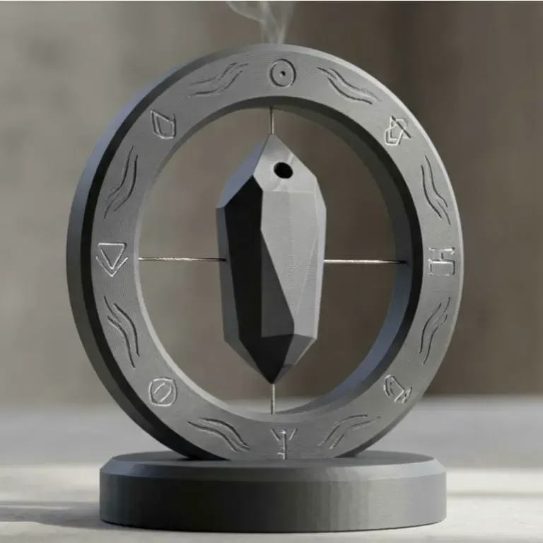 Mystical Floating Crystal Incense Holder for 3D Printing