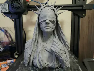 Broken statue