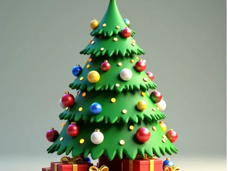 Christmas tree multi colour