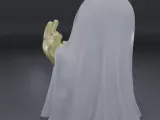 Halloween Ghost Middle Gold Finger-2
