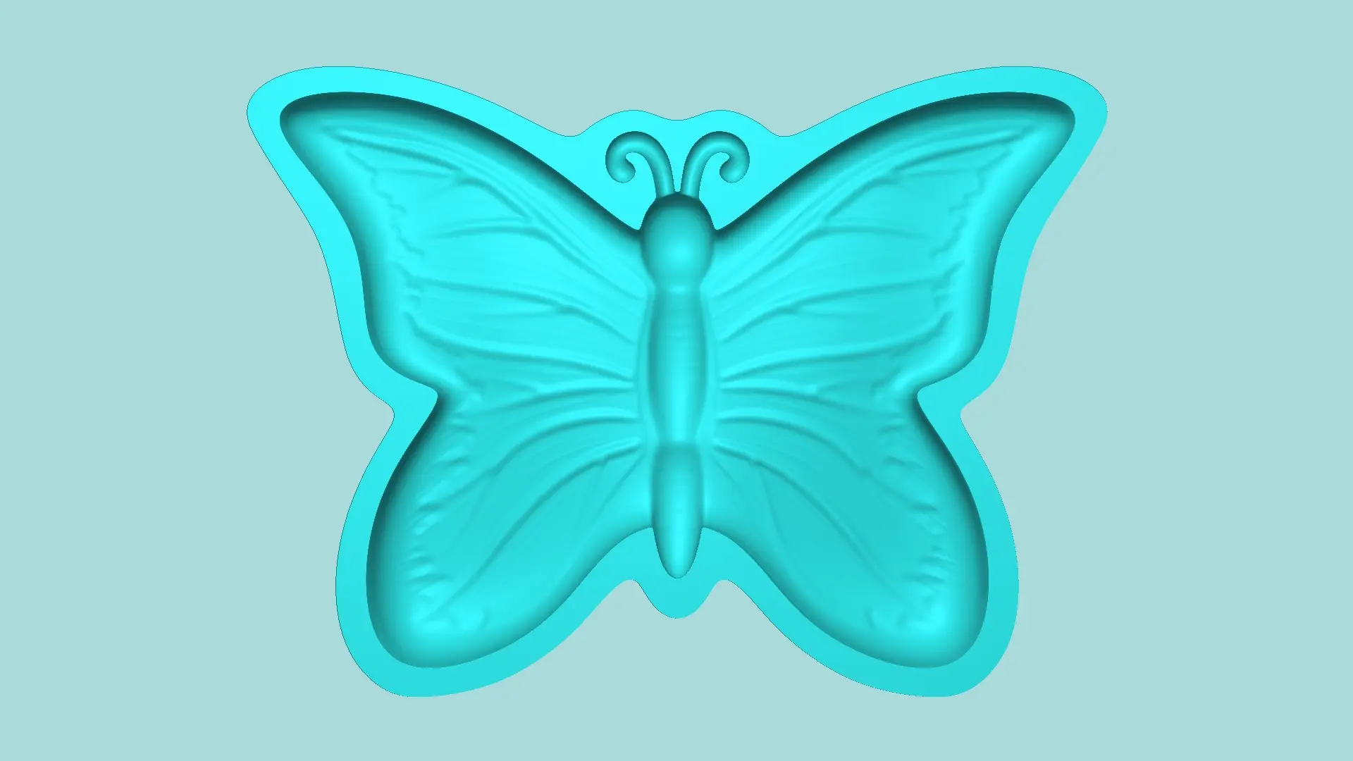 Butterfly 01 Mold - Silicon Maker Template