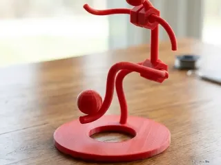 Soccer Player Sculpture | Minimalist Desk Decor