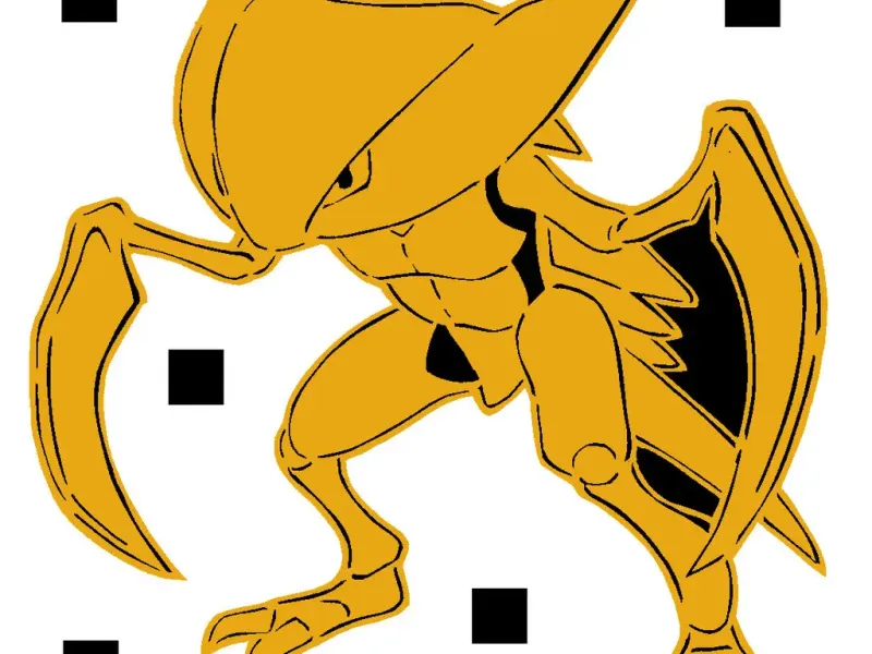 141 Kabutops stencil + 2D